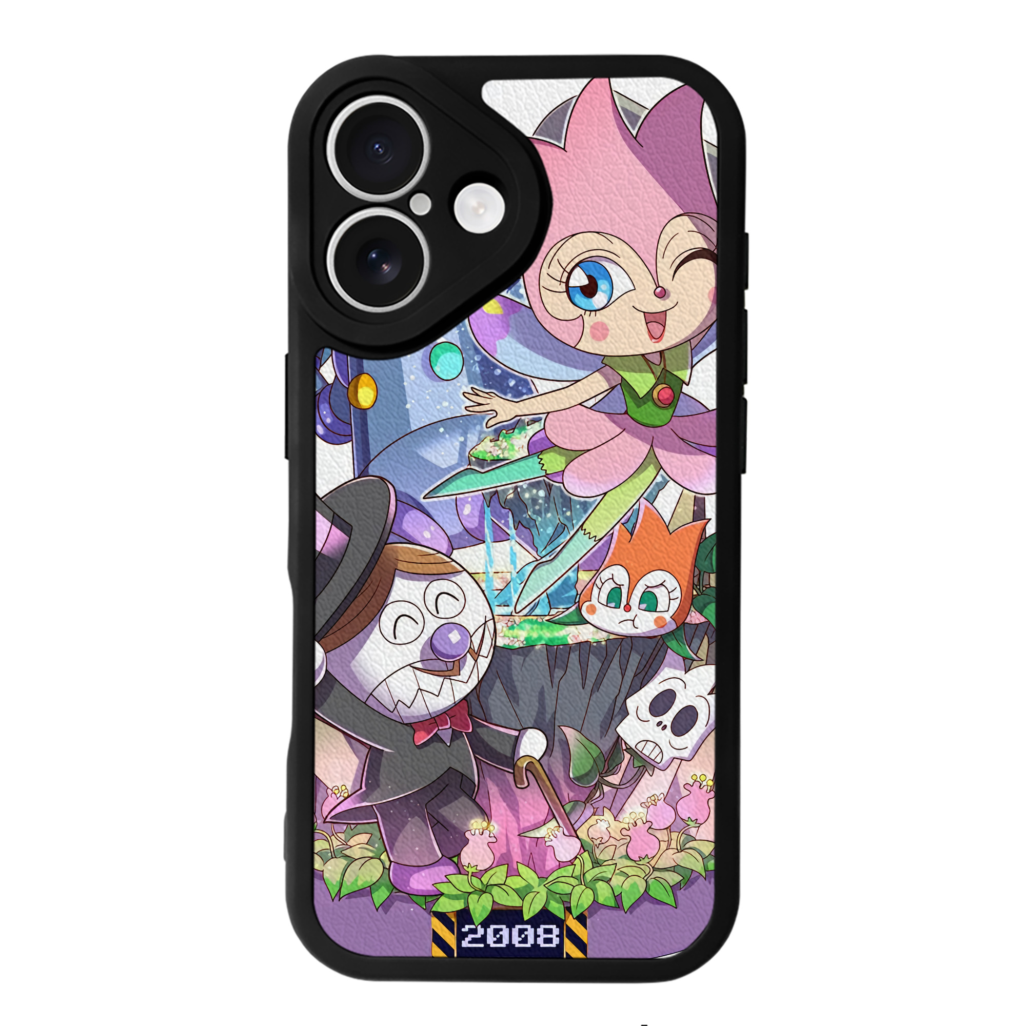 （画像用） アンパンマン Anpanman 【iPhone 16シリーズ対応】シリコンスマホケース（レザー調） 材質：シリコン